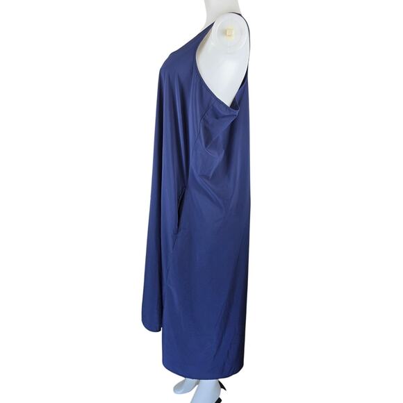 Athleta Sleeveless Racerback Lightweight High-Low Blue Presidio Dress1X - Picture 3 of 6